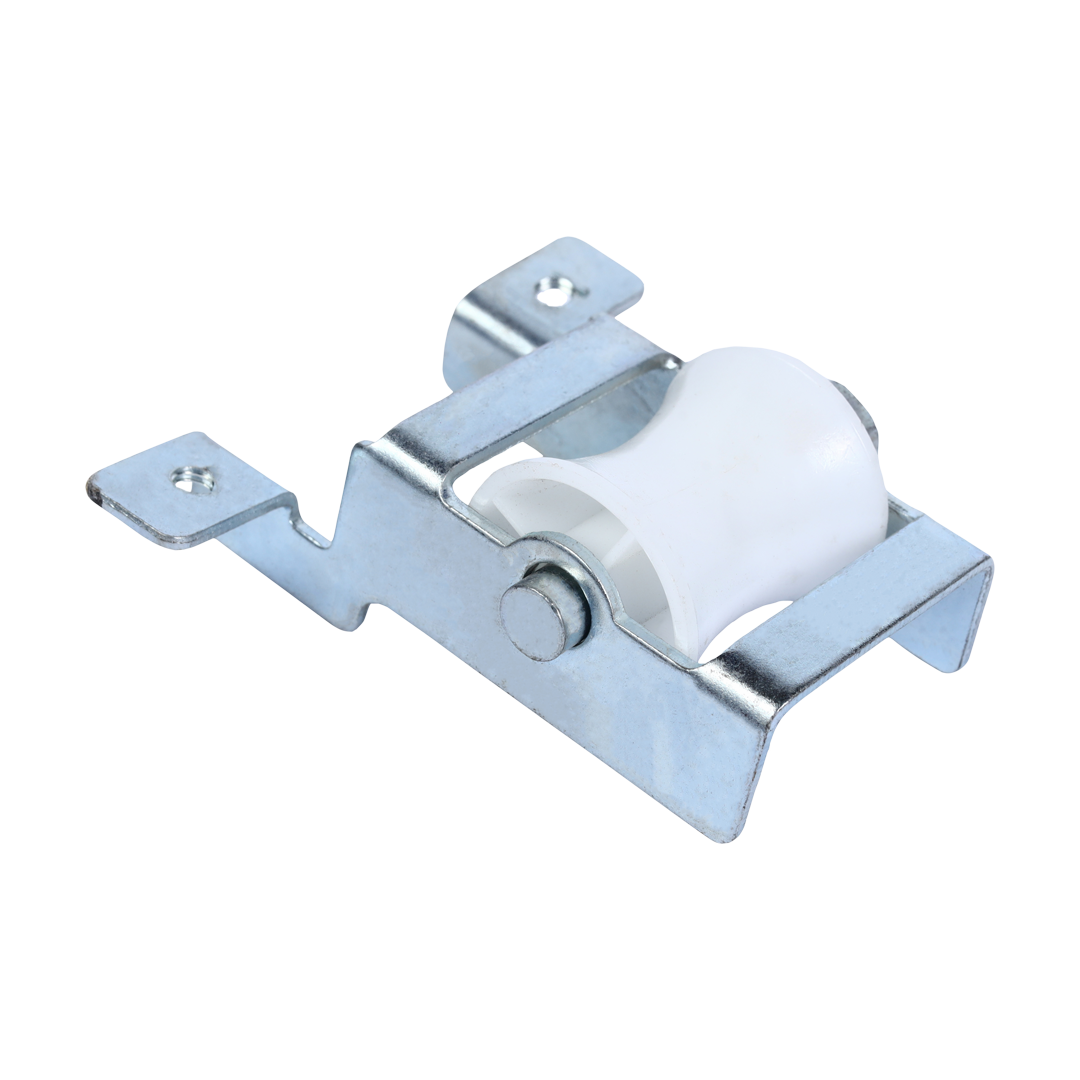 Brake Roller With Bracket - Cast Iron Material, White Color | High Usage Industrial Quality