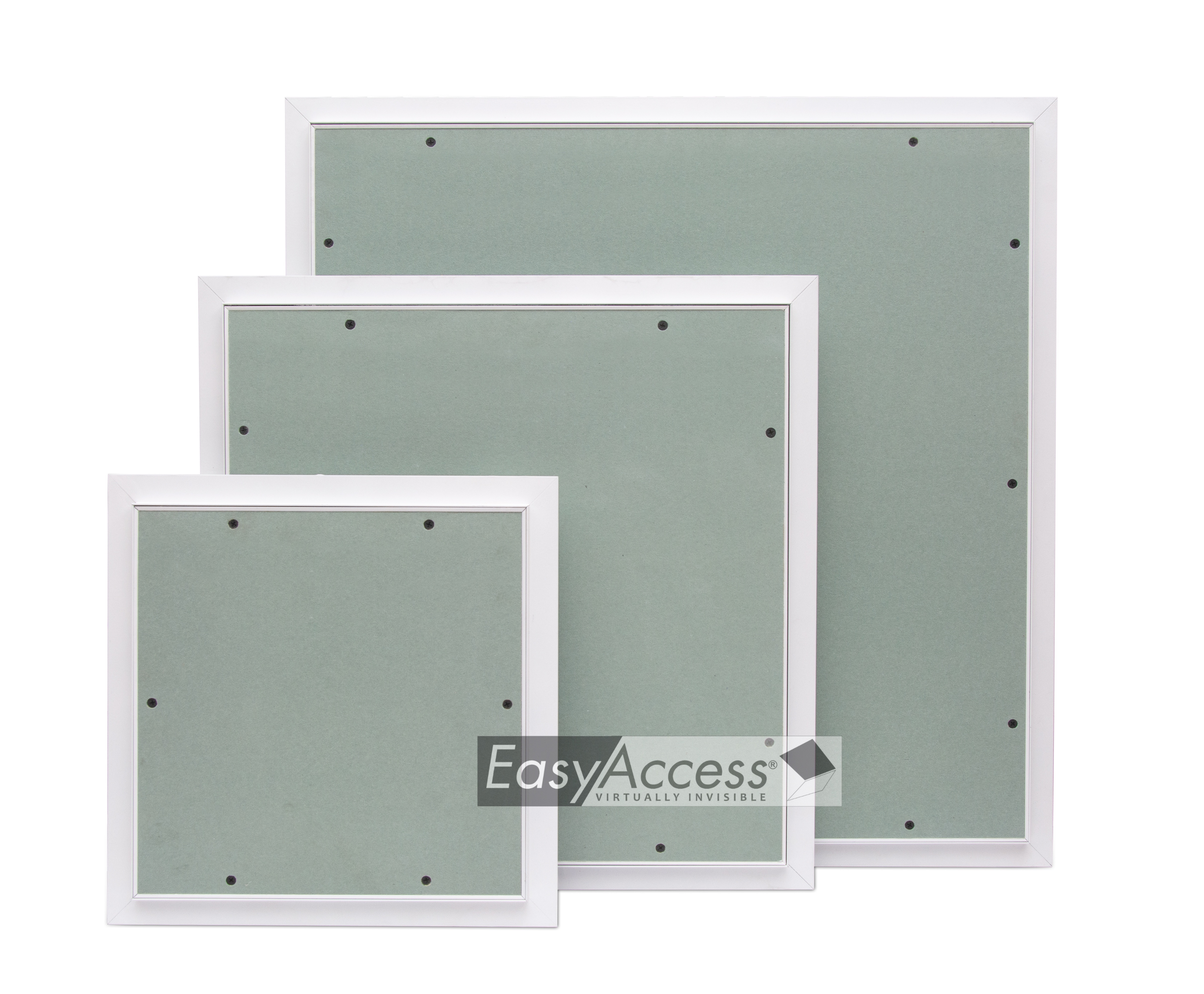 White Powder Coated Frames + Mr Gypsum Board Access Panel3030