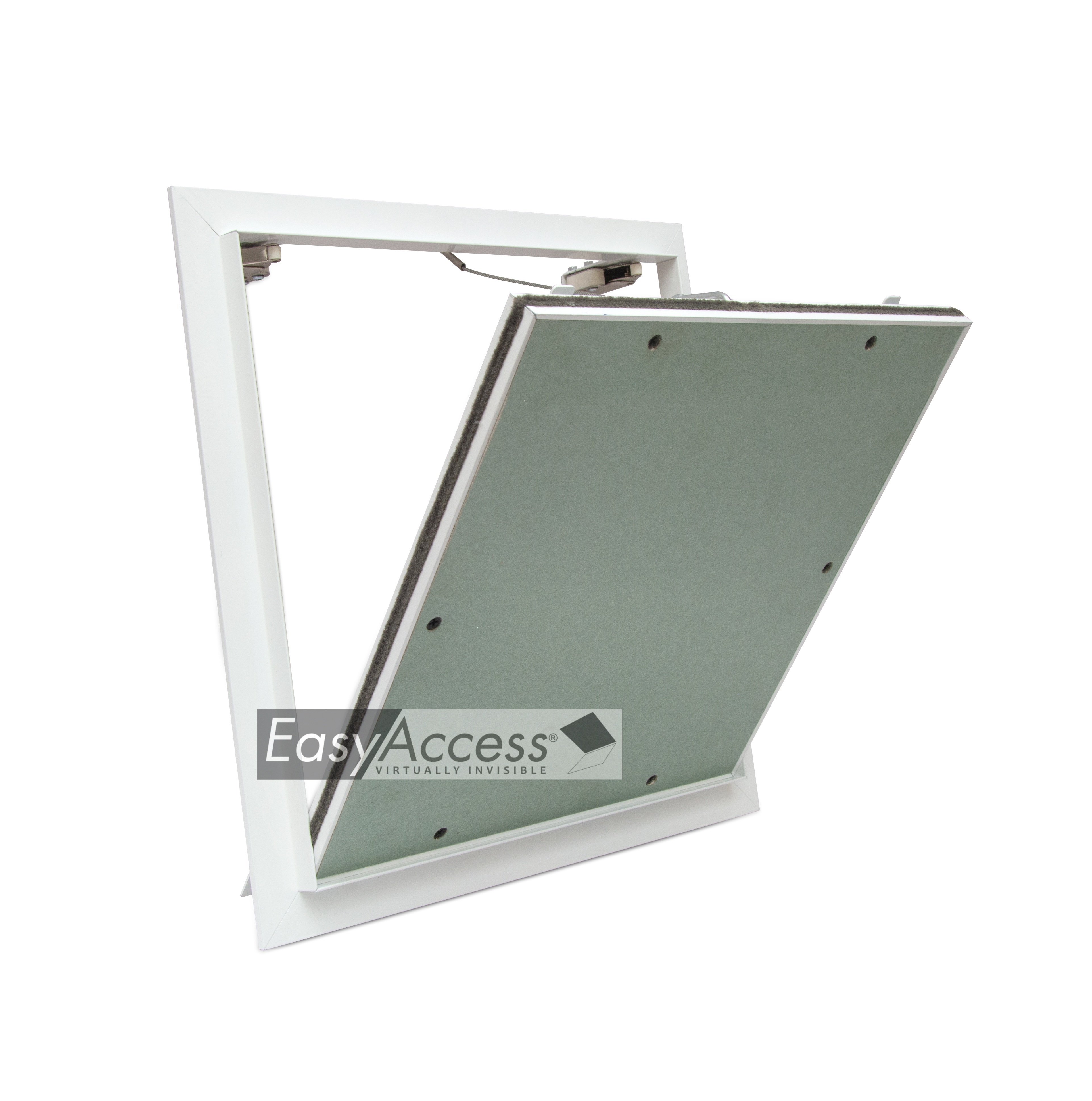 White Powder Coated Frames + Mr Gypsum Board Access Panel3030
