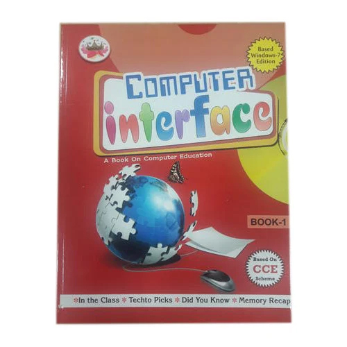 Kids Computer Interface Book - Coated Paper, Rectangle Shape | Educational Book For Children With Engaging Content And Illustrations