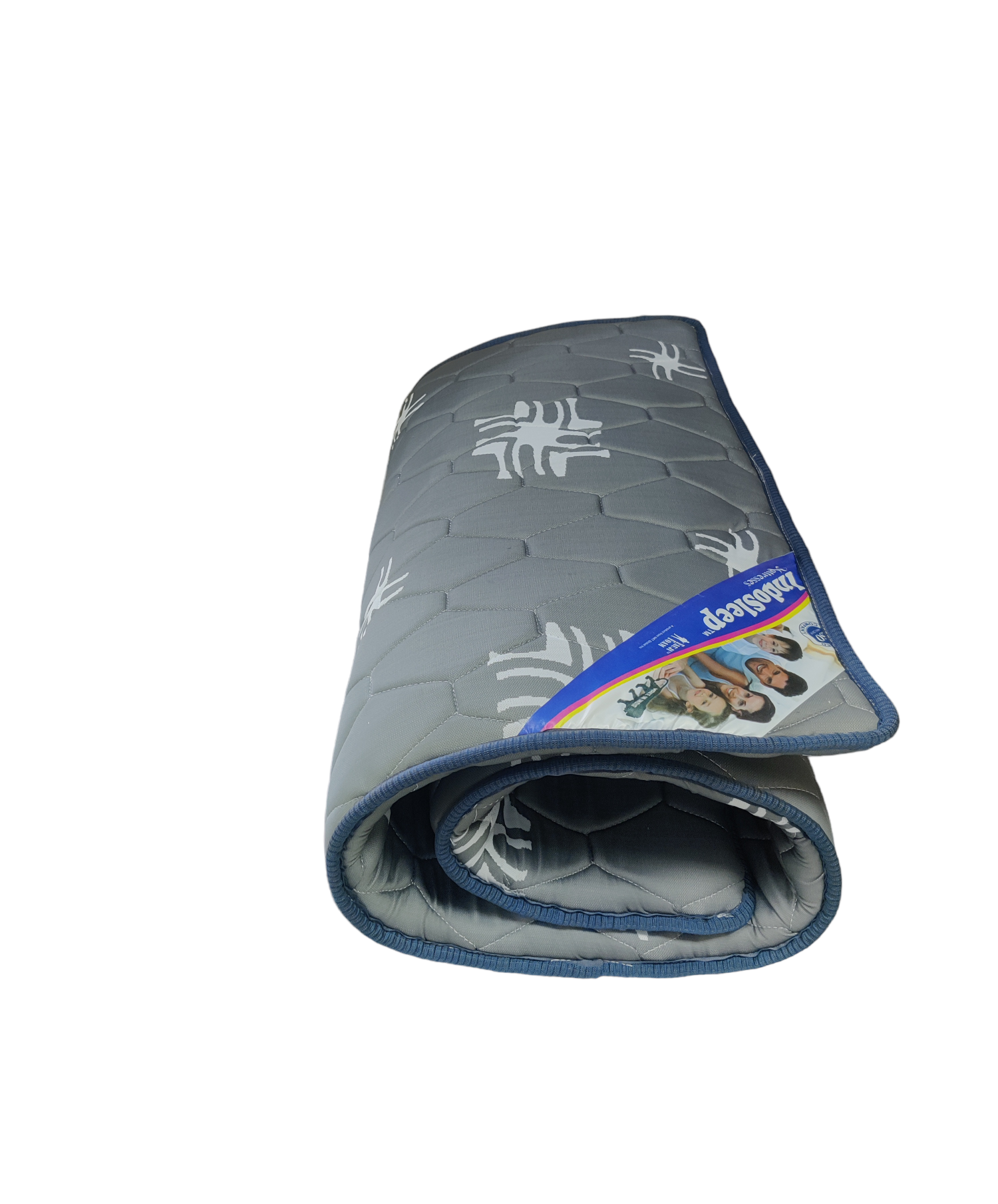 Grey/white Slim Foldable Mattress