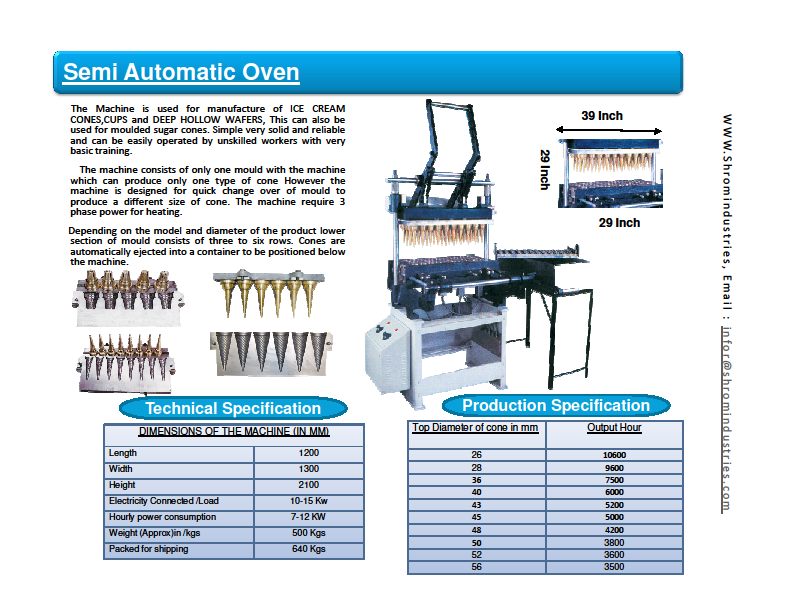 Line Manual Ice Cream Cone Making Machine