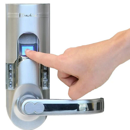 Silver Fingerprint Door Lock