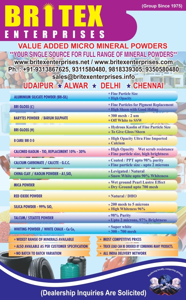 Bri-gloss (H) - Application: Various Industries Like Paints/ Ceramics/ Paper /Plastic