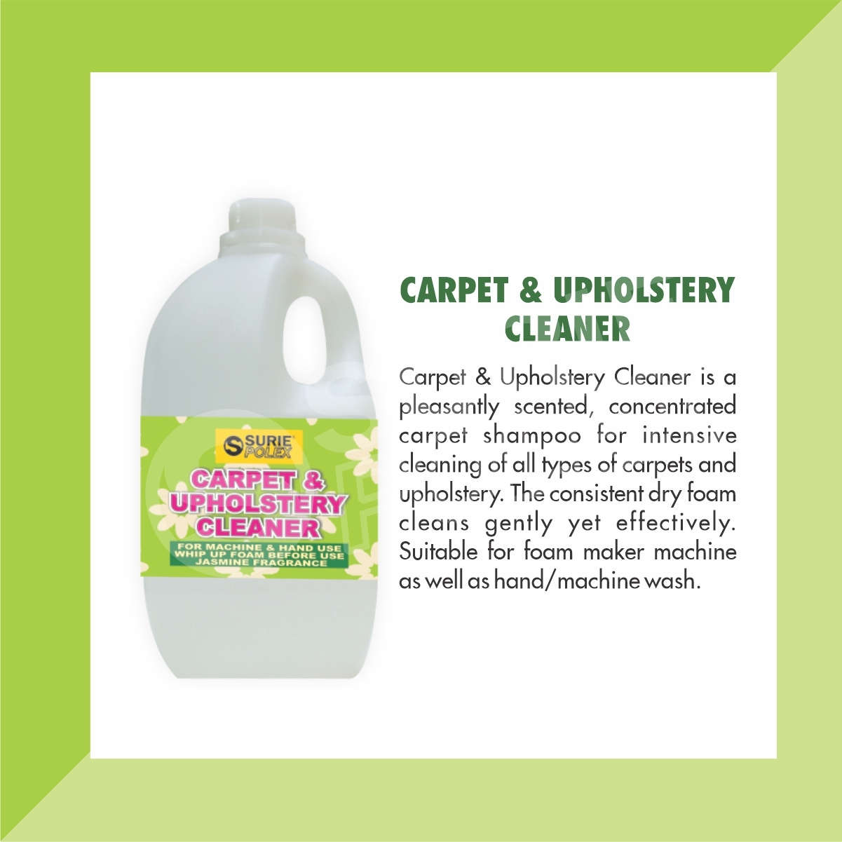 1ltr Carpet Cleaner Application: Industrial
