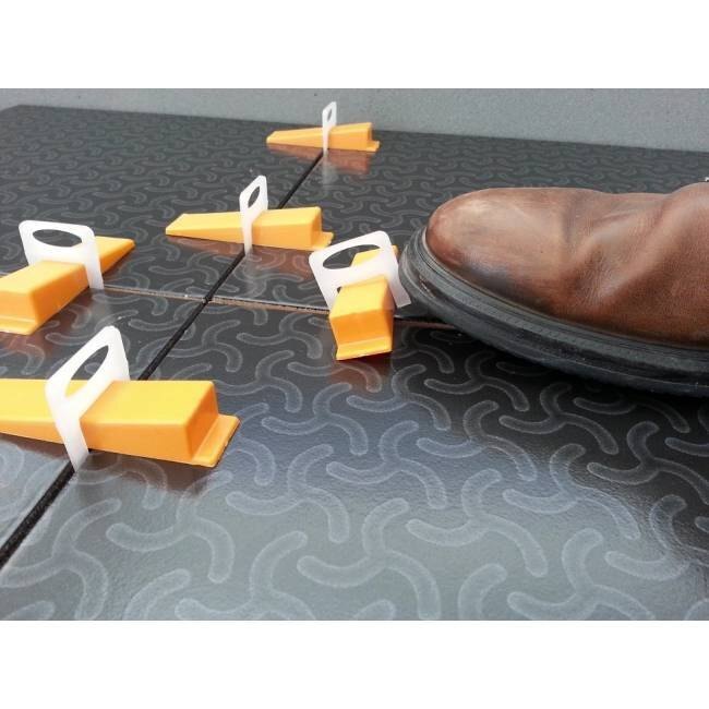 White Facile(r)tile Leveling System Clips Big 2mm
