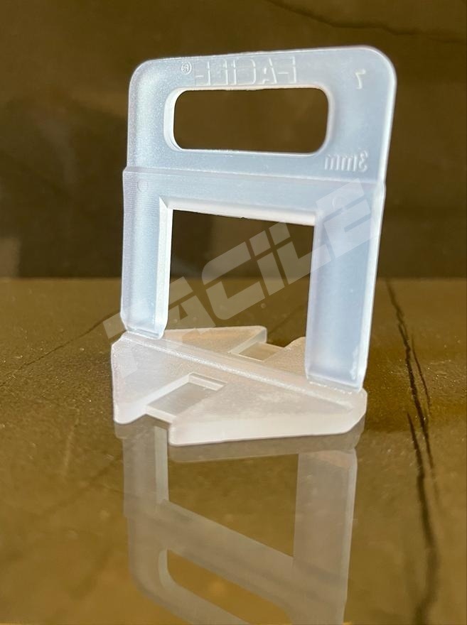 White Facile(r)tile Leveling System Clips Big 2mm