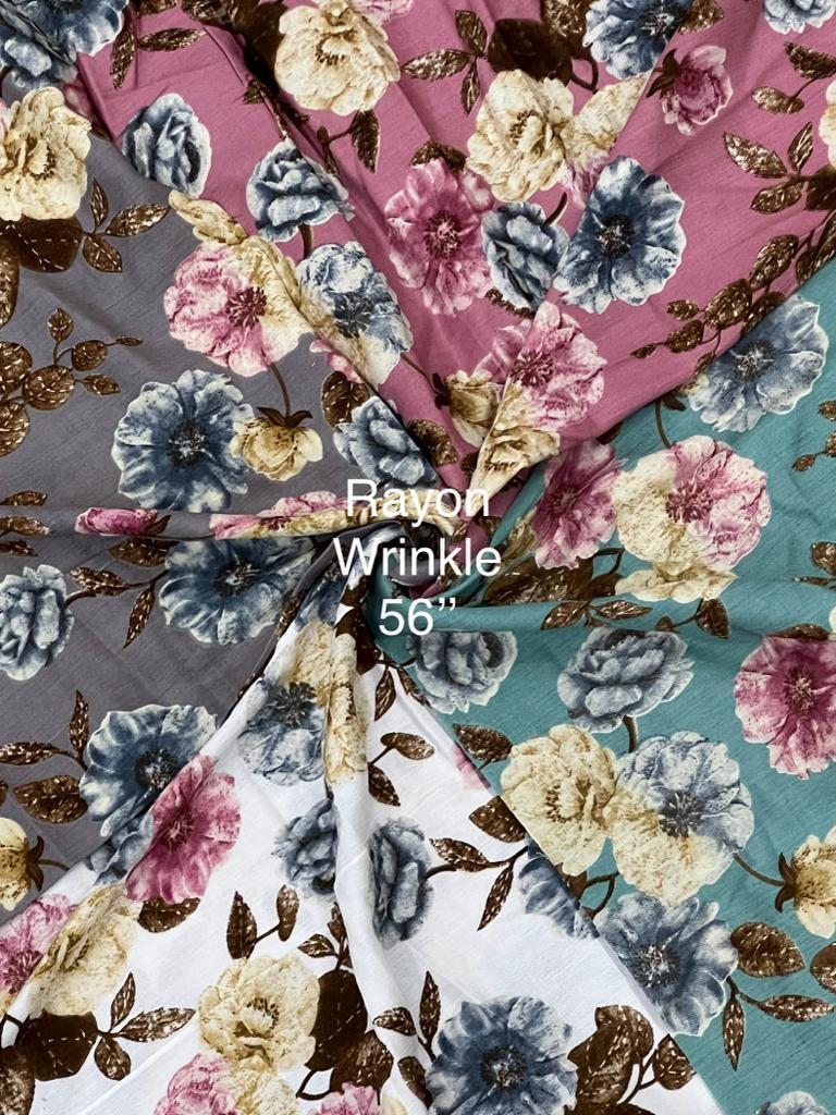 Rayon Rinkal Big Panna Use For Kurti And Dress Febric - Color: Multicolor