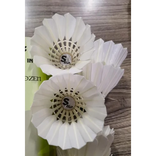 Sukoi G2 Badminton Feather Shuttlecock - Color: White