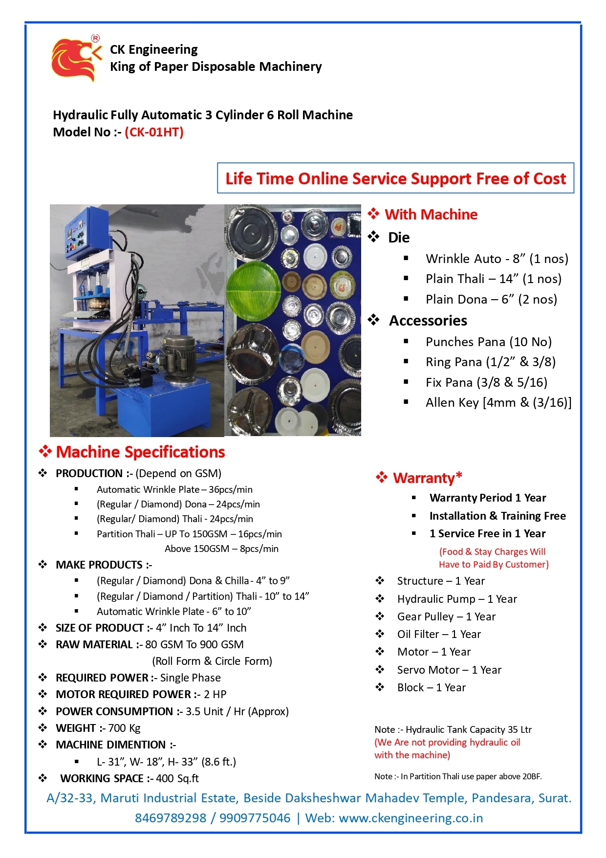 Fully Automatic All In One Plate Machine