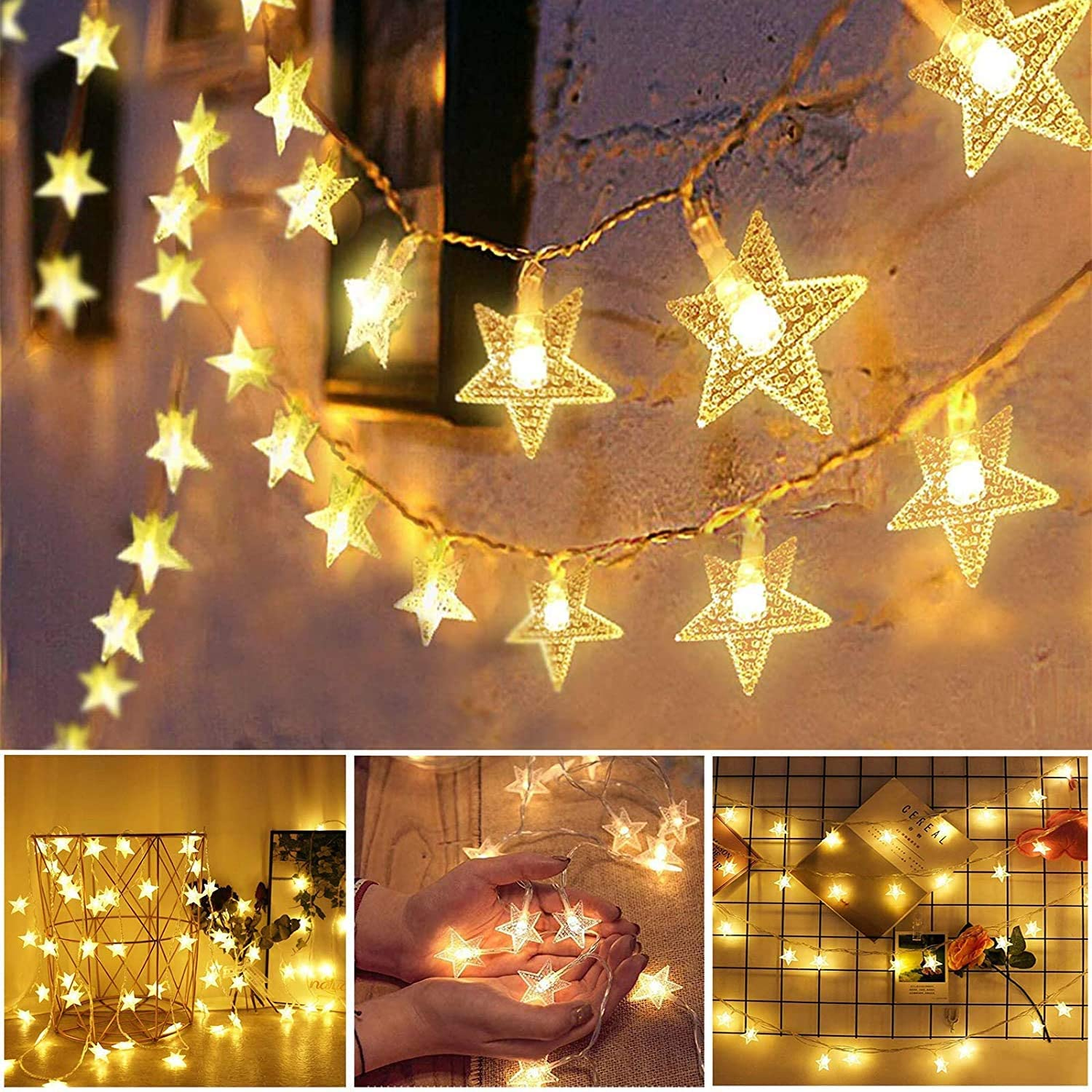 Star String Lights (Warm White) - Color: Warm White