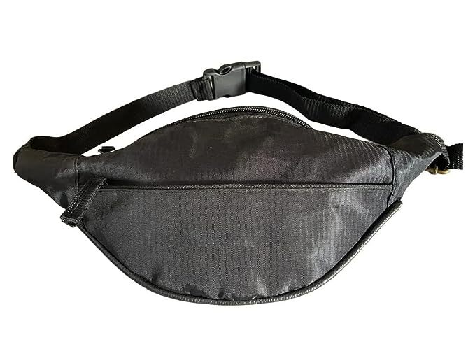 President Waist Bag For Men And Women - Durable Material 30x16x8 Cm Black | Adjustable Strap Large Capacity Multi-use Design