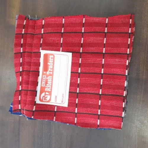 Check Polyester Fabric - 100% Polyester, Plain Texture, Washable | Durable, Versatile, Elegant Design for Everyday Use