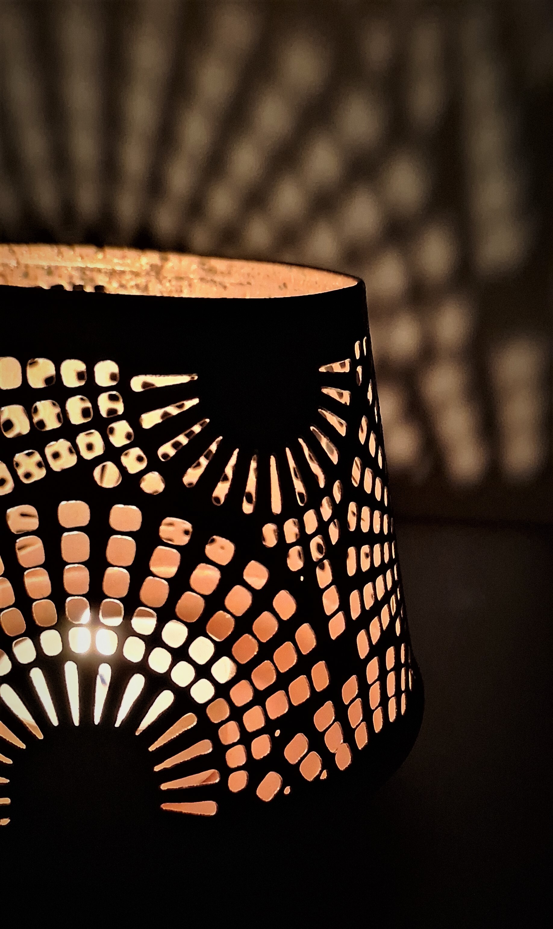 Candle Holder 11 - Iron High 8.5 Cm Diy 10 Cm | Handmade Modern Arts Style Polished Finish Elegant Wire Design