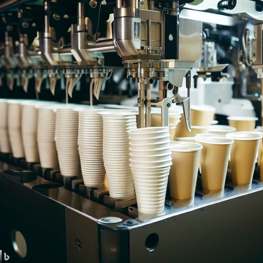 Doubile Line Highe Speed Paper Cup Farming Machine