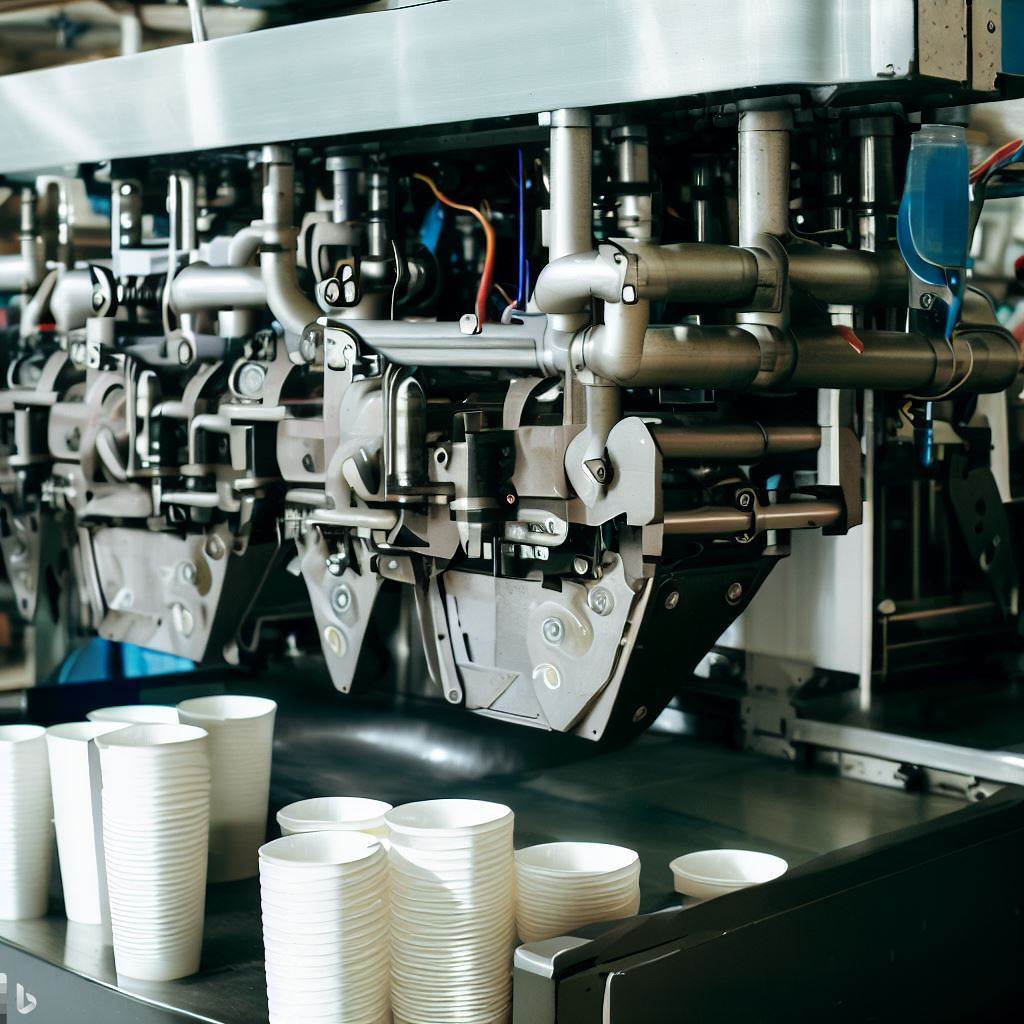Doubile Line Highe Speed Paper Cup Farming Machine