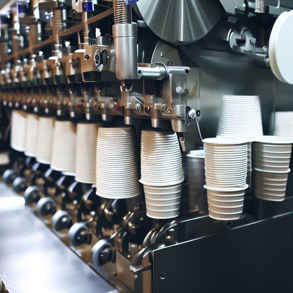 Doubile Line Highe Speed Paper Cup Farming Machine
