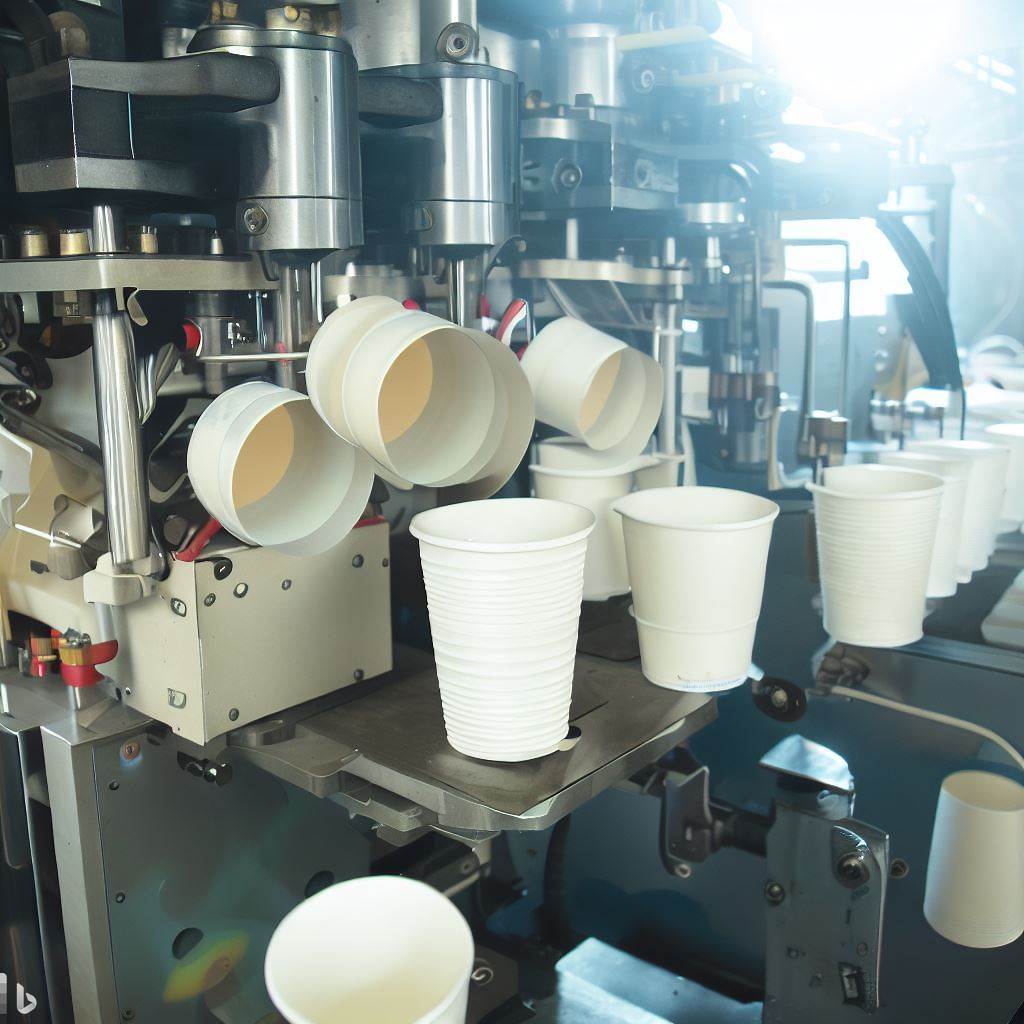 Doubile Line Highe Speed Paper Cup Farming Machine
