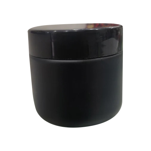 300 ml Matt Black Glass Jar - Toughened Glass, Airtight Design, Elegant Matte Black Finish | Ideal for Industrial Use in Various Sectors