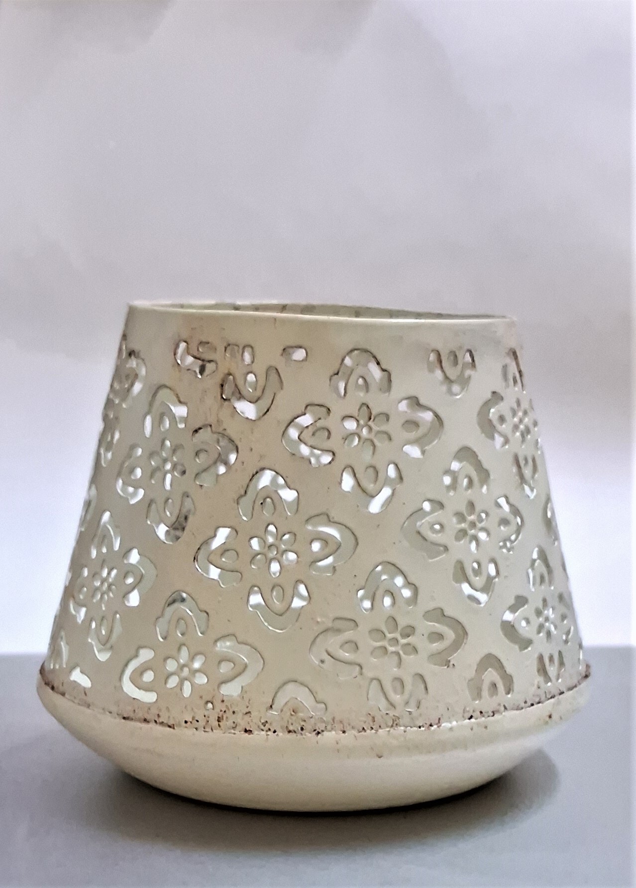 Candle Votive 5 - Iron Metal Candle Holder Set, 8.5 X 9 Cm | Handmade Modern Arts Design, Decorative Votive Stand