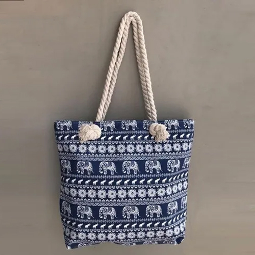 Cotton Canvas Shopping Carry Bag - Cotton Material Modern Design Various Colors Available | Stylish Durable Eco-friendly Alternative