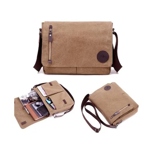 Canvas Duffle Messenger Bag - Cotton, Spacious Design, Available In Multiple Colors | Versatile For Travel, Gym, And Business Use
