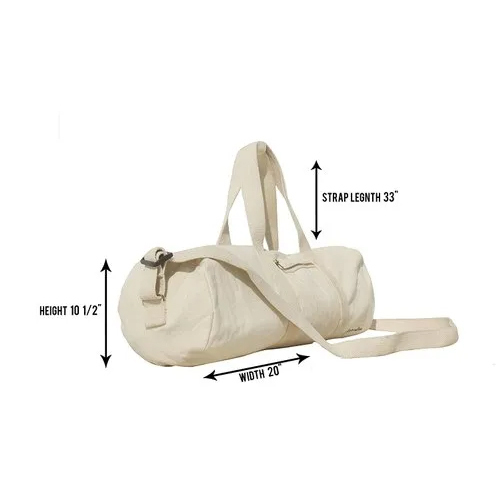 Canvas Duffle Messenger Bag - Cotton, Spacious Design, Available In Multiple Colors | Versatile For Travel, Gym, And Business Use