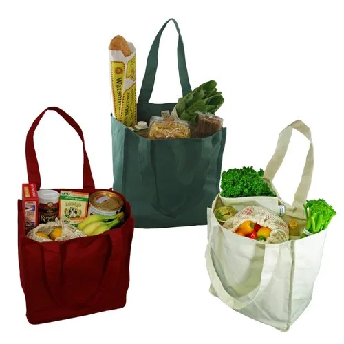 Cotton Canvas Vegetable Bag - Color: Different Available