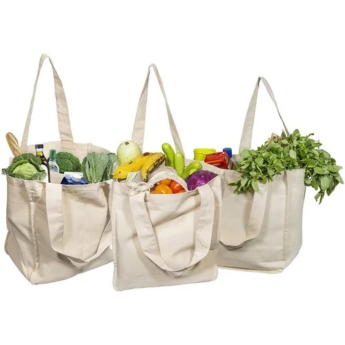 Cotton Canvas Vegetable Bag - Color: Different Available