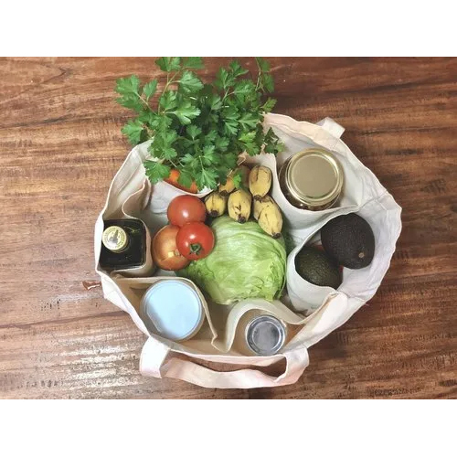 Cotton Canvas Vegetable Bag - Color: Different Available