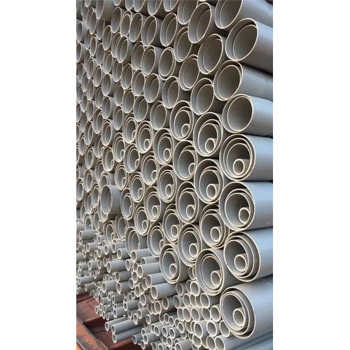 Round Pvc Mix White Pipes