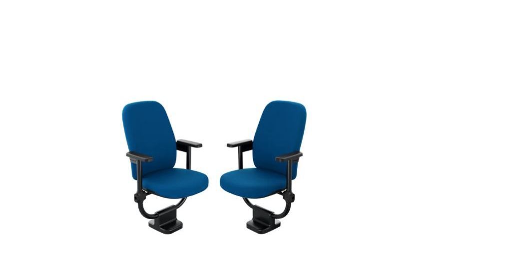 Auditorium Chair - Durable Upholstered Fabric | Ergonomic Design, Stackable, Easy To Clean