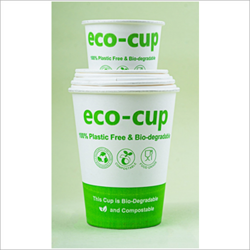 Eco Cup - Paper Material, Diverse Sizes, Modern White Design | Polished Surface Finish for Hotels, Homes, and Canteens