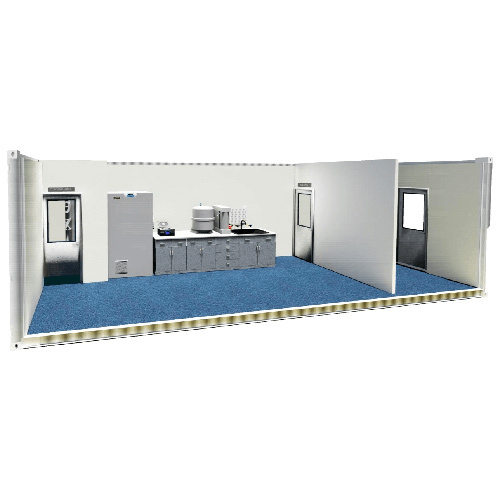 Portable Lab - High-Quality Container, PVC Doors & Sliding Windows | Exceptional Wind Resistance, Durable Design