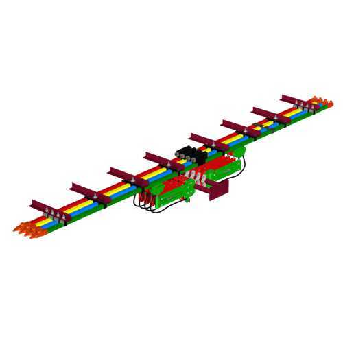 SAFELINE M यूनिपोल बस बार सिस्टम पिन जोड़ों