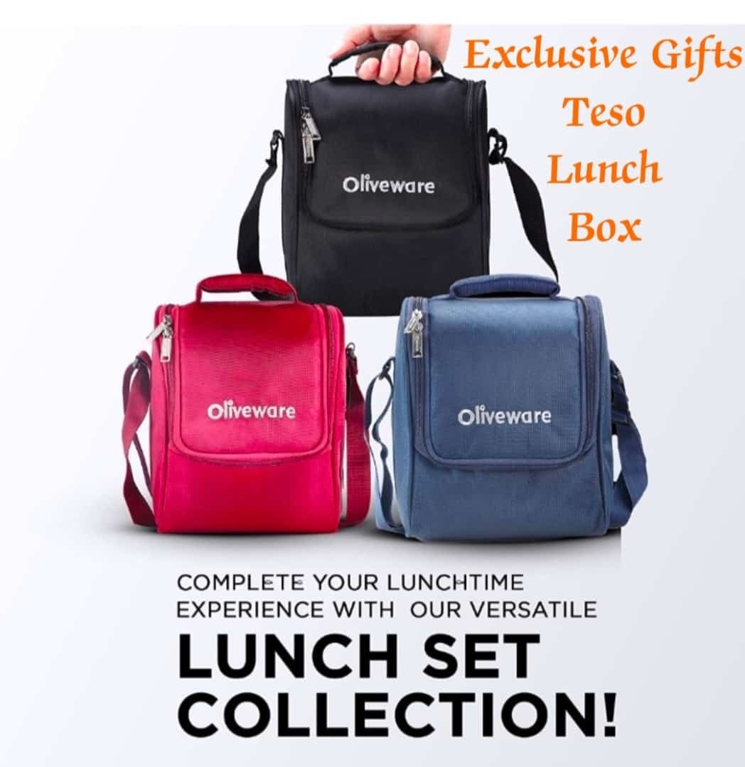 Red Black Blue Oliveware Teso Lunch Box