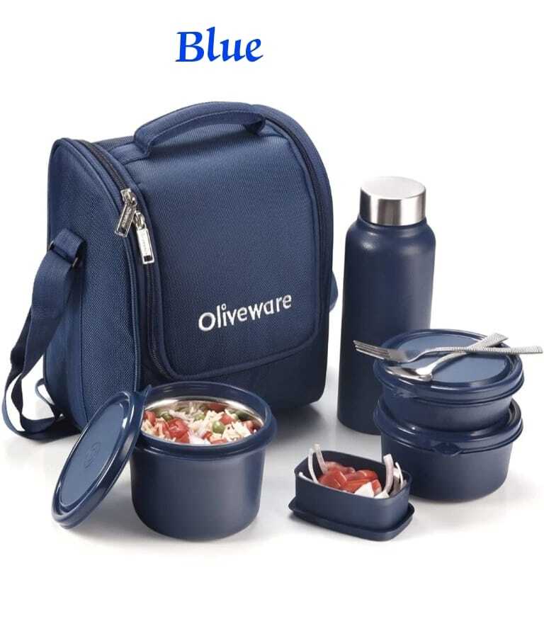 Red Black Blue Oliveware Teso Lunch Box