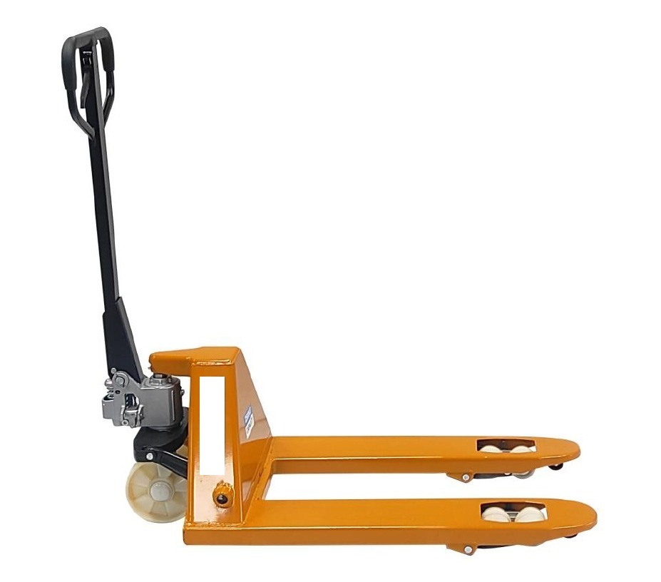 Hand Pallet Truck - Load Capacity 2000kg, Fork Dimensions 45x160x1220mm | Yellow, New, Nylon Wheels, 12 Month Warranty