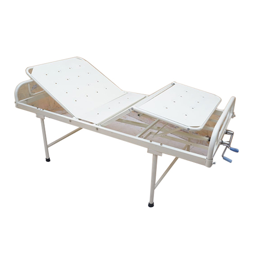 White Double Crank Semi Fowler Bed