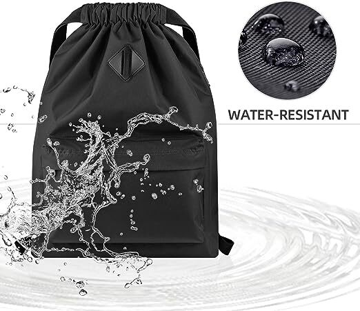 Drawstring Backpack Water Resistant String Bag
