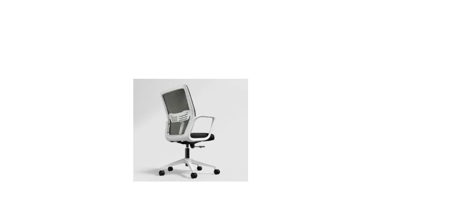 Designer Office Chair - Knitted Fabric, (W)=75.6 X (H)=88.5 - 98.5 X (D)=75.6 , Black Ink Color, Lightweight 13kg, 1-year Warranty