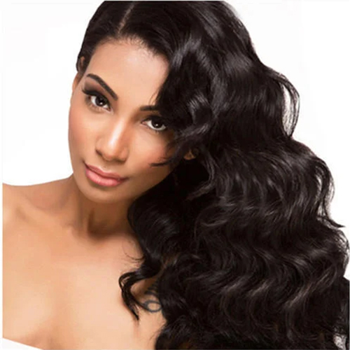 Black Wavy Human Hair Extensions