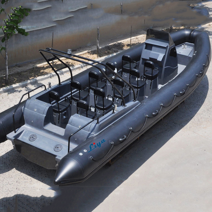 Liya 27ft Semi Rigid Hull Boat Inflatable Speed Rib Boat - Capacity: 1700 Kg/hr