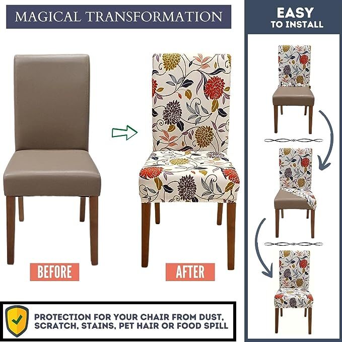 Chair Cover - Premium Fabric Material, Universal Fit For Most Chairs, Wrinkle-resistant And Easy To Clean