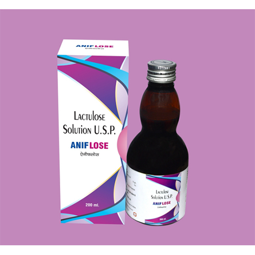 एनिफ्लॉस सॉल्यूशन 200ml सामग्री: रेचक- लैक्टुलोज 10gm/15ml
