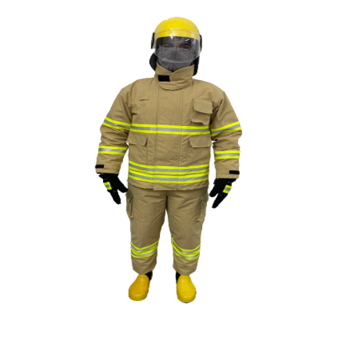 Fire Fighting Suit - Pbi Materix, 10 Kg Weight, Yellow Color | 1000â°c Temperature Range, 1 Year Warranty
