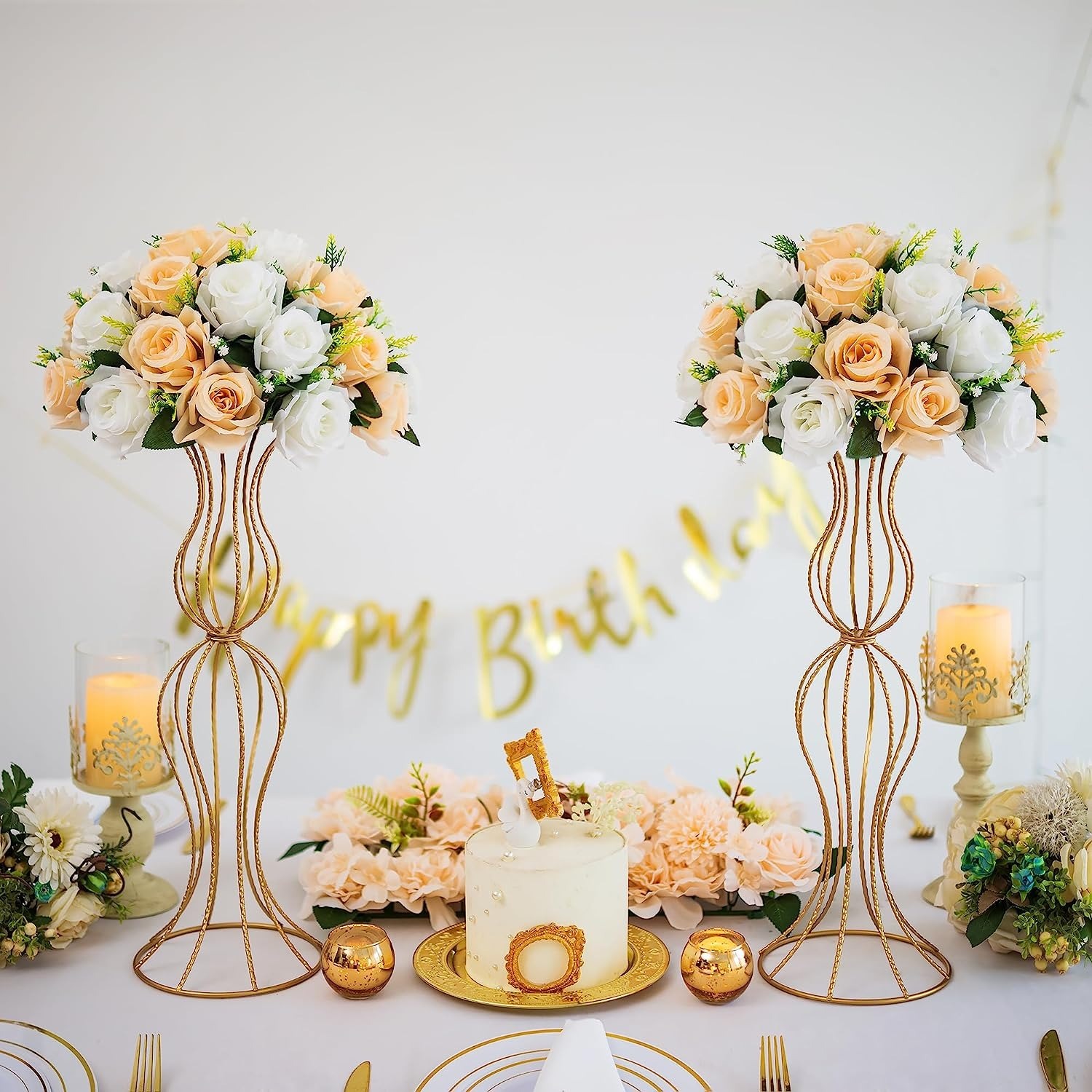 Flower Vase 4 - Color: Gold