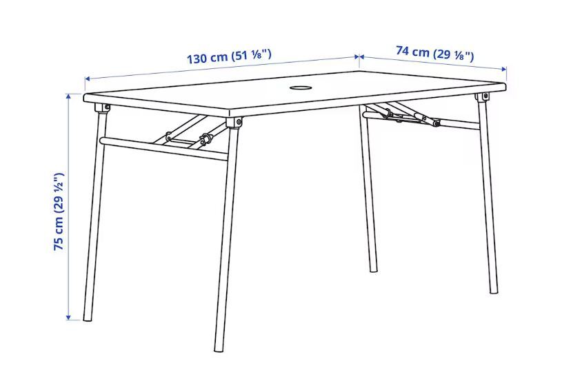 Restaurant Table - Steel, 130 Cm X 74 Cm X 75 Cm | White Finish, Versatile For Restaurants And Cafes