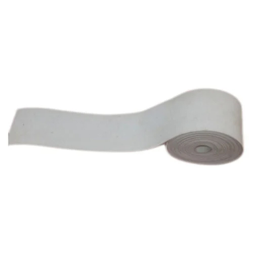 Plain Woven Elastic Tape - High-Grade Polyester, 10mm Wide, White Color, Water Resistant, UV & Chemical Resistant for Bag Usage