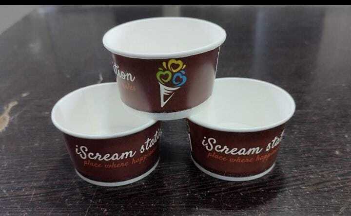 Ice-cream Paper Cups - Color: Multi Colour